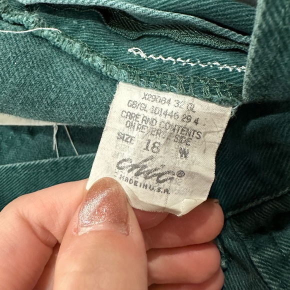 Chic green straight leg jeans - Picture 6 of 7